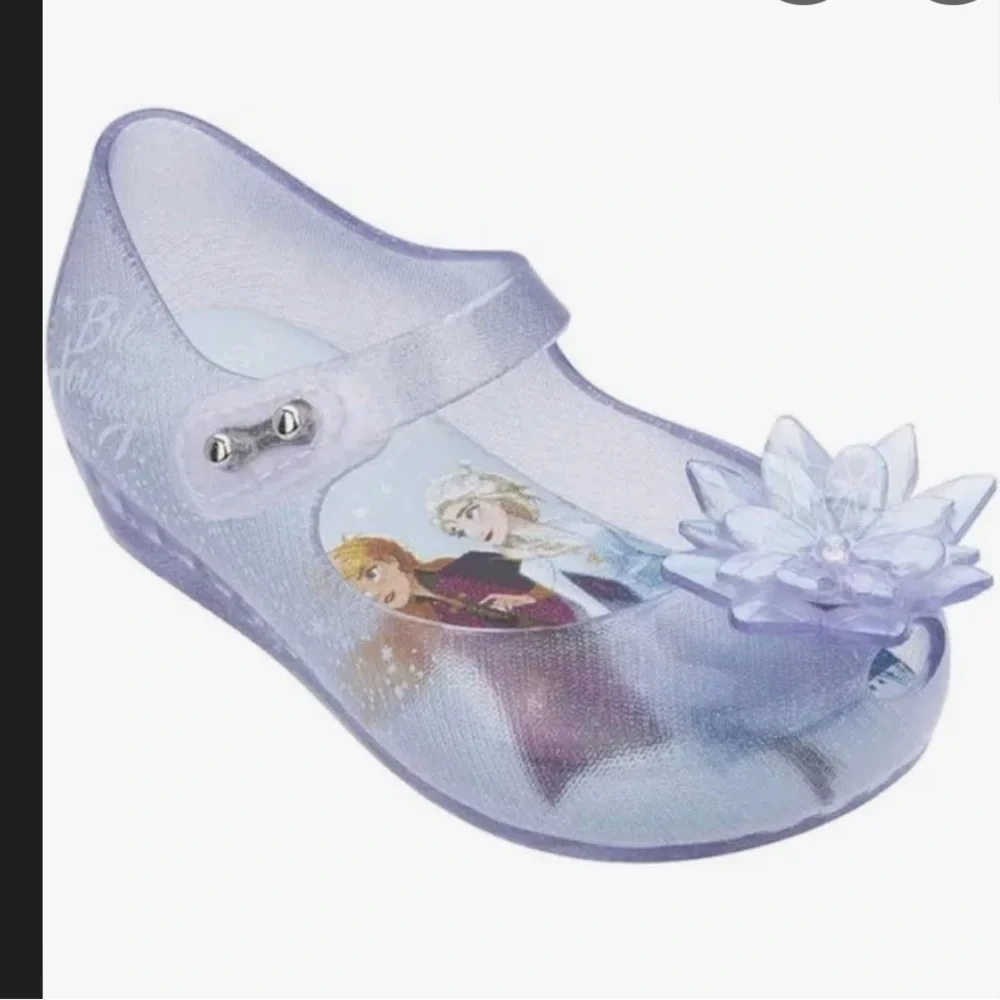 Frozen Kids Shoes with Purple Flower by Mini Melissa